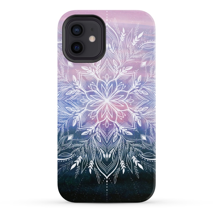 iPhone 12 StrongFit Sky dust Mandala by Rose Halsey