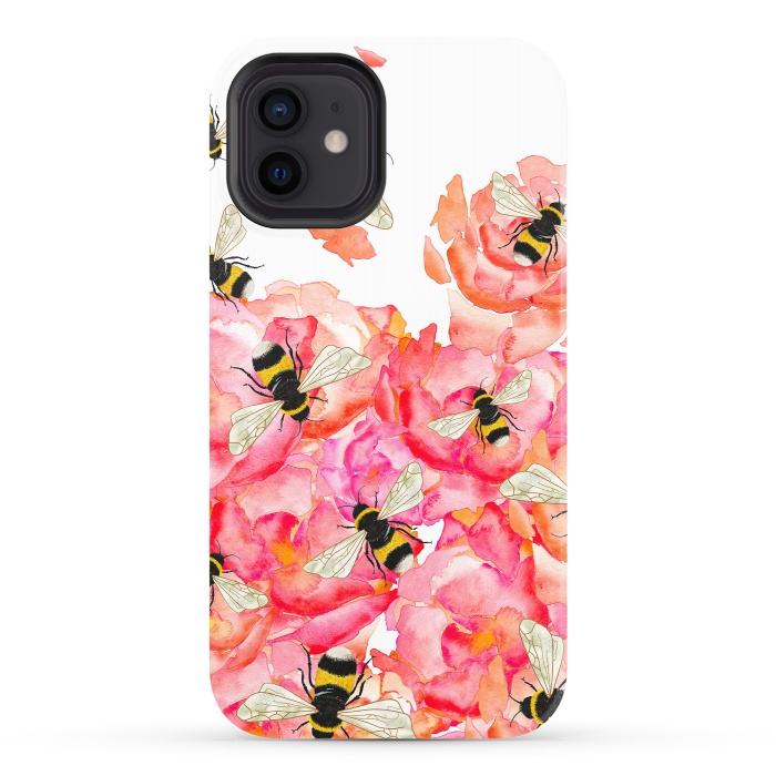 iPhone 12 StrongFit Bee Blossoms by Amaya Brydon