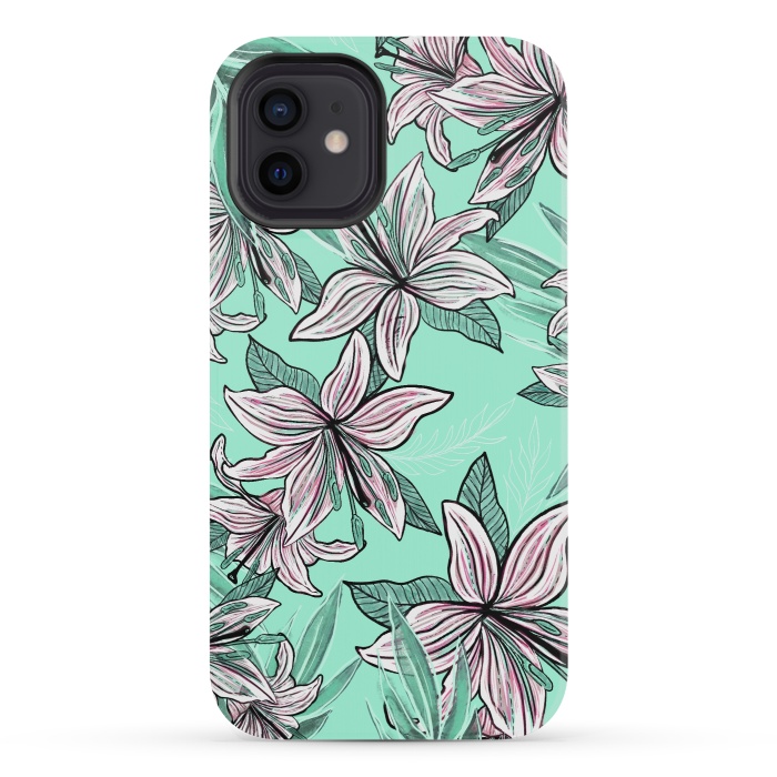 iPhone 12 mini StrongFit Dancing Lilly  by Rose Halsey