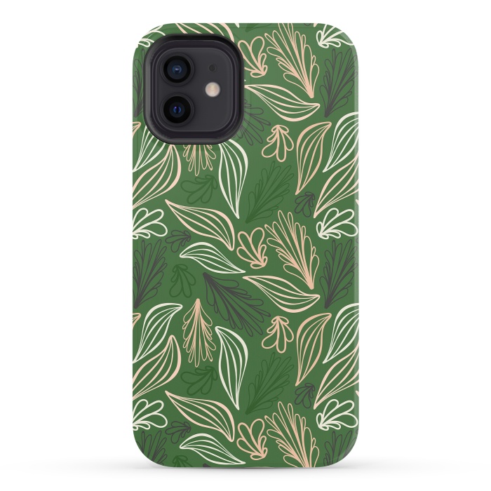 iPhone 12 StrongFit Evergreen Botanicals by Kimberly Senn | Senn & Sons