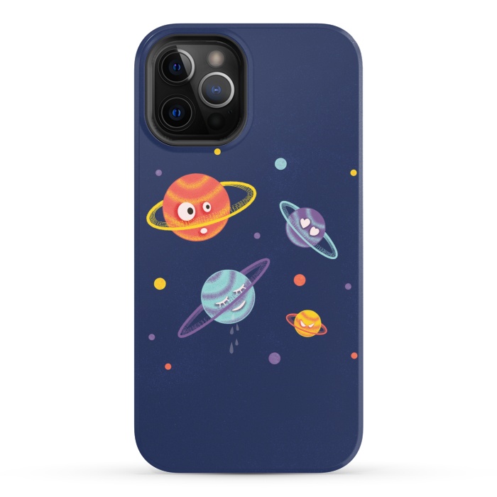 iPhone 12 Pro StrongFit Cute Planets Cartoon Space Kids by Boriana Giormova