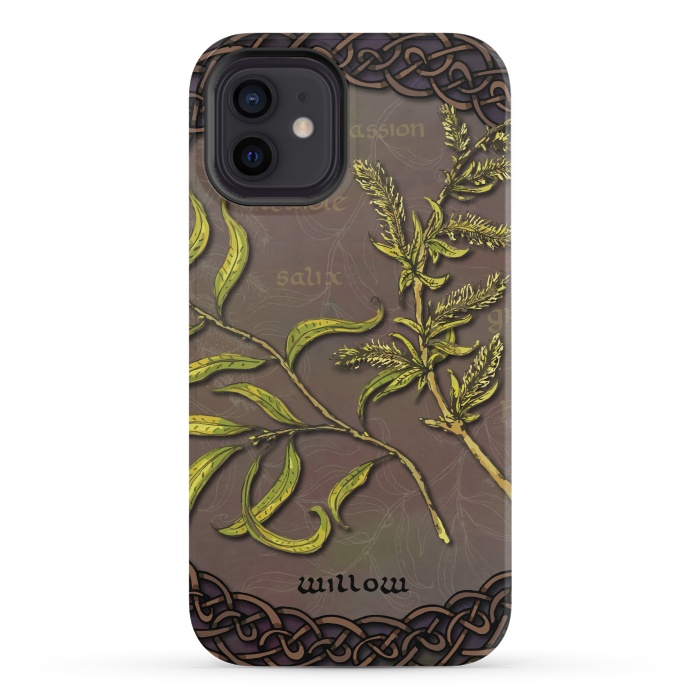 iPhone 12 mini StrongFit Celtic Willow by Lotti Brown