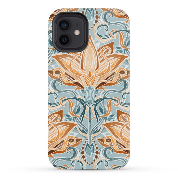 iPhone 12 mini StrongFit Autumn Afternoon Art Nouveau  by Micklyn Le Feuvre