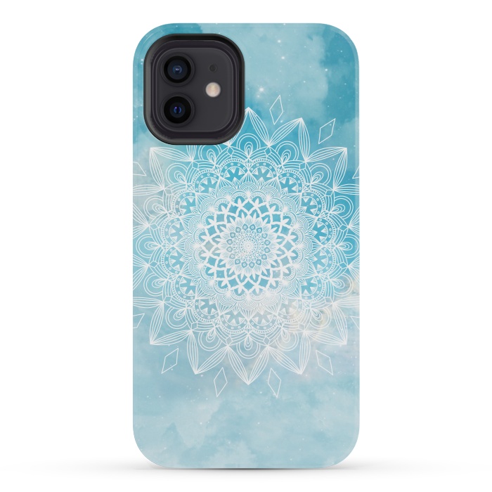 iPhone 12 mini StrongFit Sky mandala flower by Jms