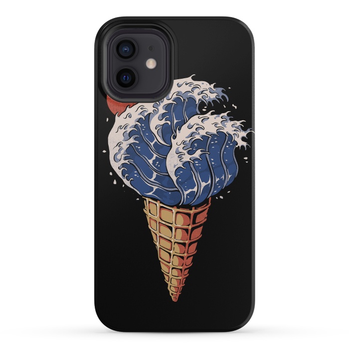 iPhone 12 mini StrongFit Kanagawa Ice Cream  by Ilustrata