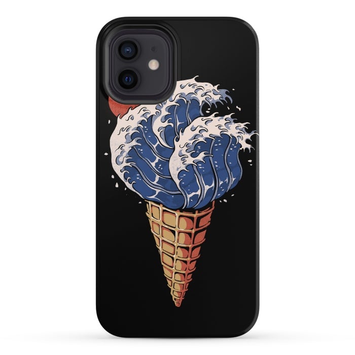 iPhone 12 StrongFit Kanagawa Ice Cream  by Ilustrata