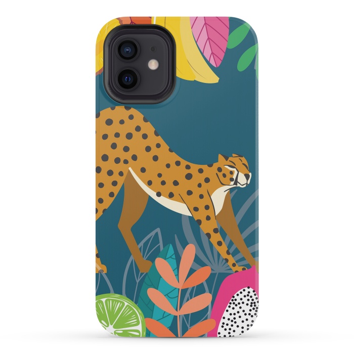 iPhone 12 mini StrongFit Cheetah stretching in the wild by Jelena Obradovic