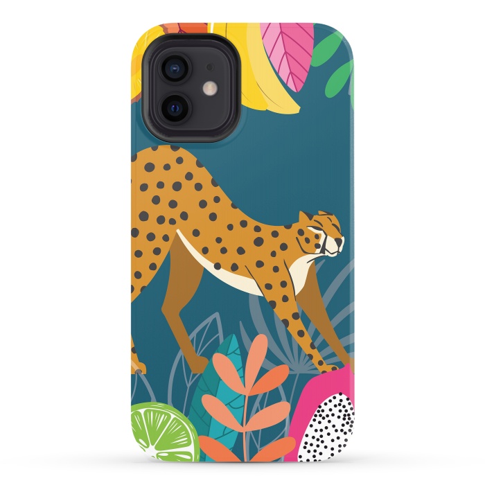 iPhone 12 StrongFit Cheetah stretching in the wild by Jelena Obradovic