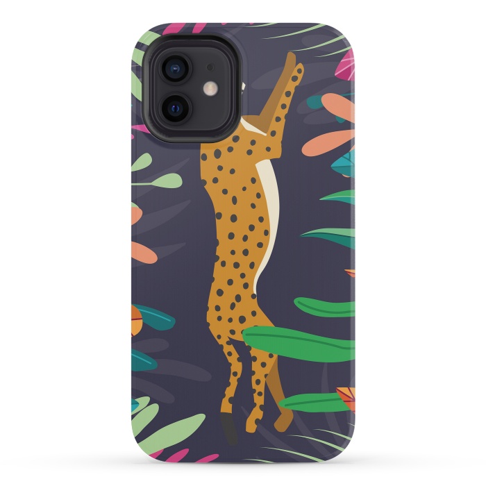 iPhone 12 mini StrongFit Cheetah running by Jelena Obradovic