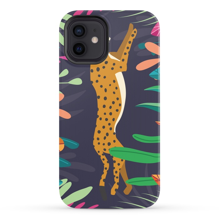 iPhone 12 StrongFit Cheetah running by Jelena Obradovic