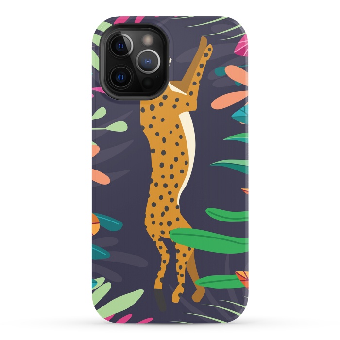 iPhone 12 Pro StrongFit Cheetah running by Jelena Obradovic
