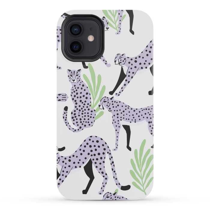 iPhone 12 mini StrongFit Cheetah pattern 05 by Jelena Obradovic