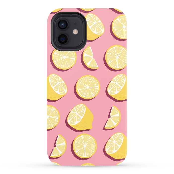 iPhone 12 StrongFit Lemon pattern 07 by Jelena Obradovic