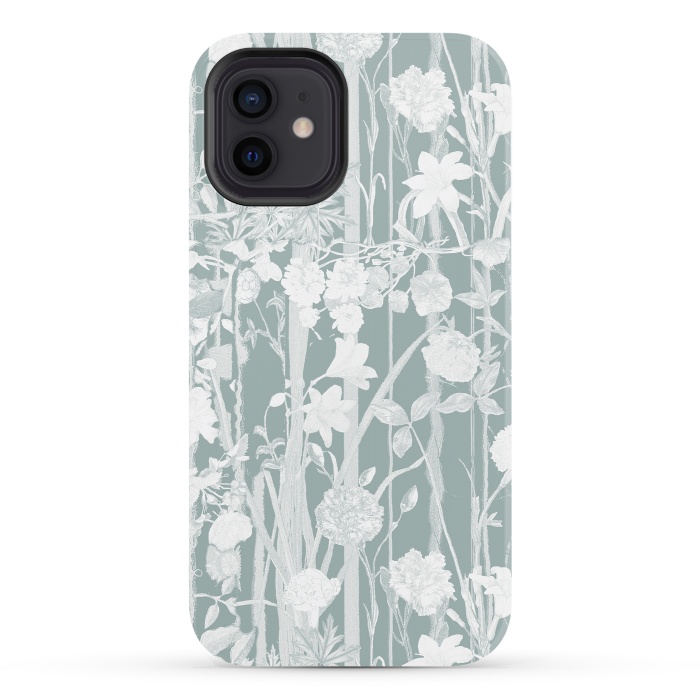 iPhone 12 StrongFit Pastel botanical floral vines by Oana 