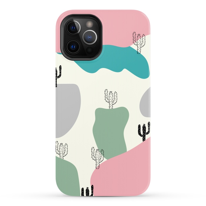 iPhone 12 Pro StrongFit Mountain Cactus by Creativeaxle