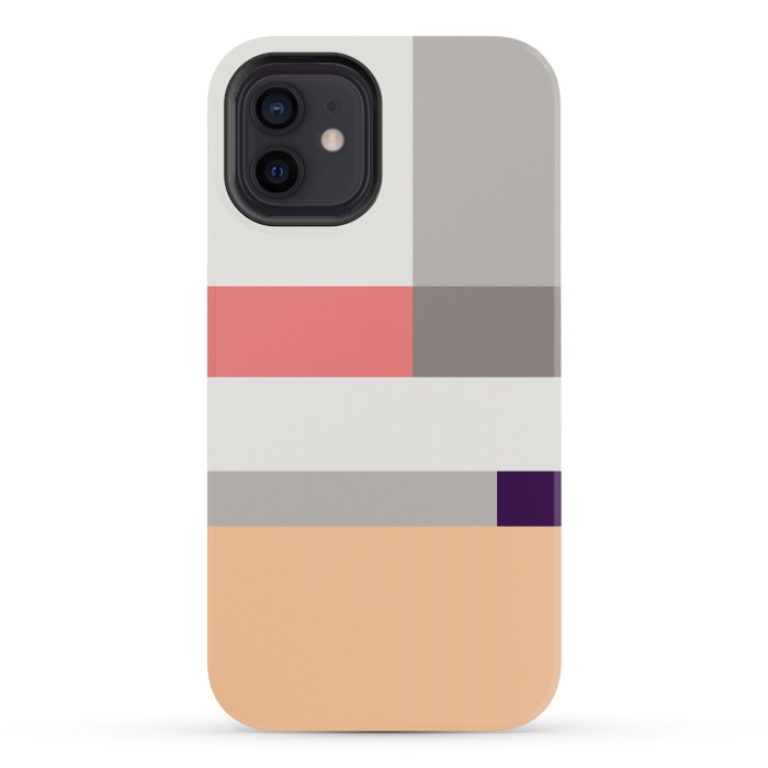 iPhone 12 mini StrongFit Colors in Block Minimal Art by Creativeaxle