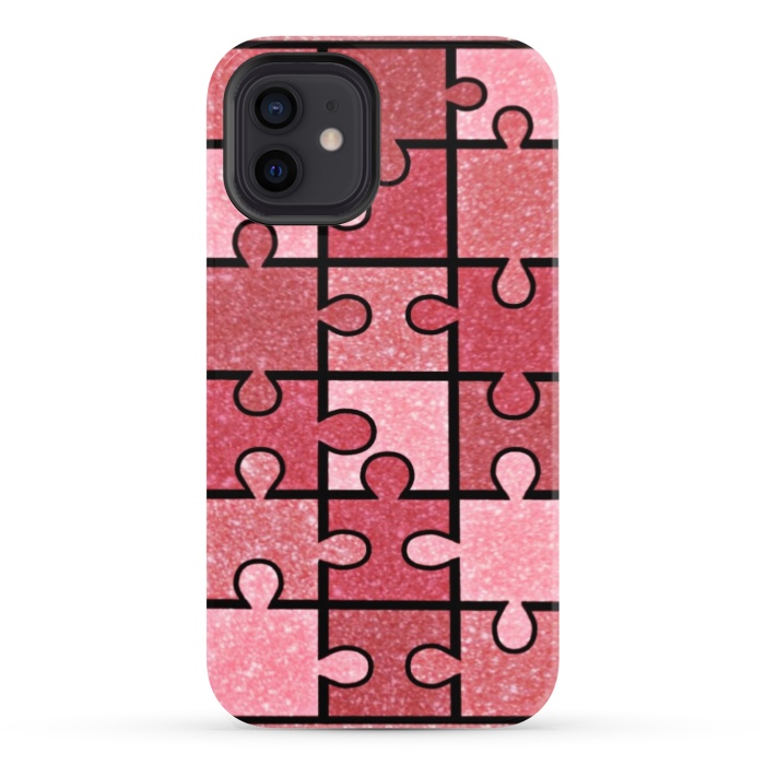 iPhone 12 StrongFit Pink puzzle by CAS