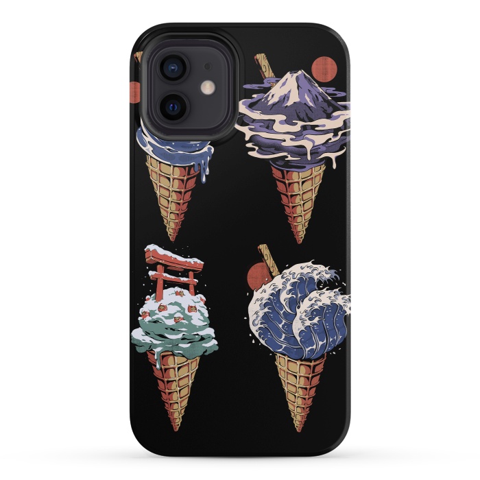 iPhone 12 StrongFit Japanese Ice Creams by Ilustrata