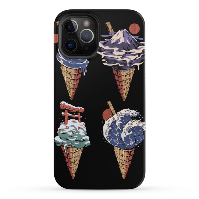 iPhone 12 Pro StrongFit Japanese Ice Creams by Ilustrata