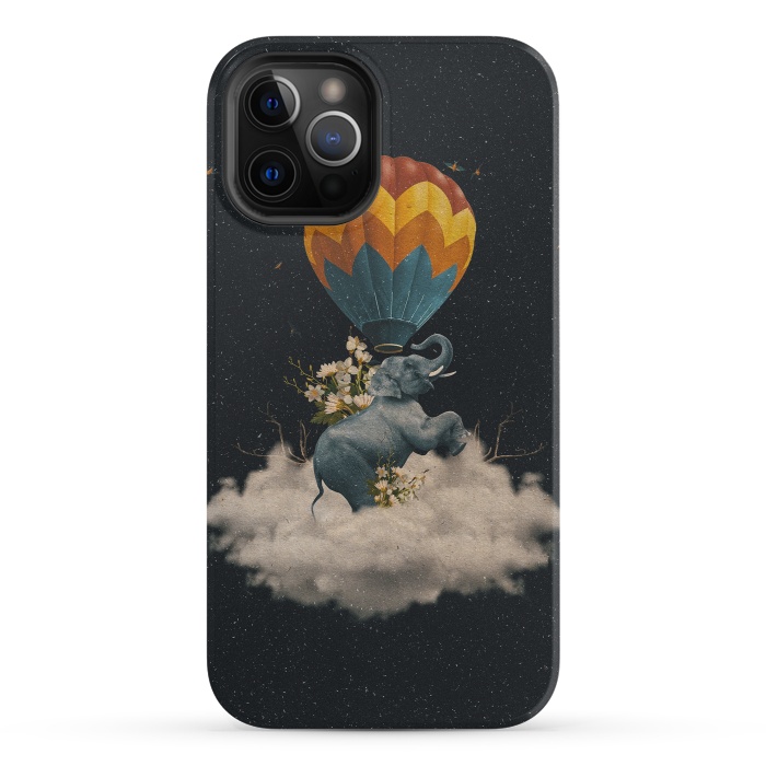 iPhone 12 Pro StrongFit Between Clouds by Eleaxart