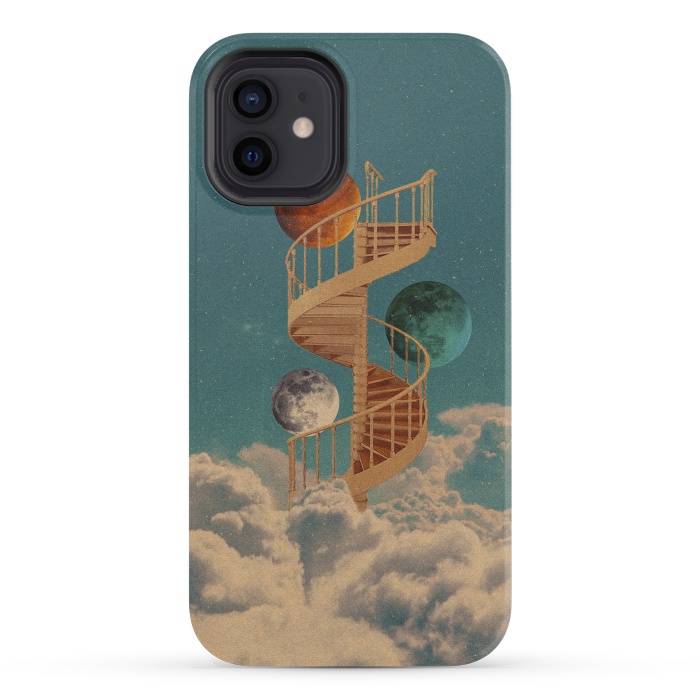 iPhone 12 mini StrongFit Stairway to the moon by Eleaxart