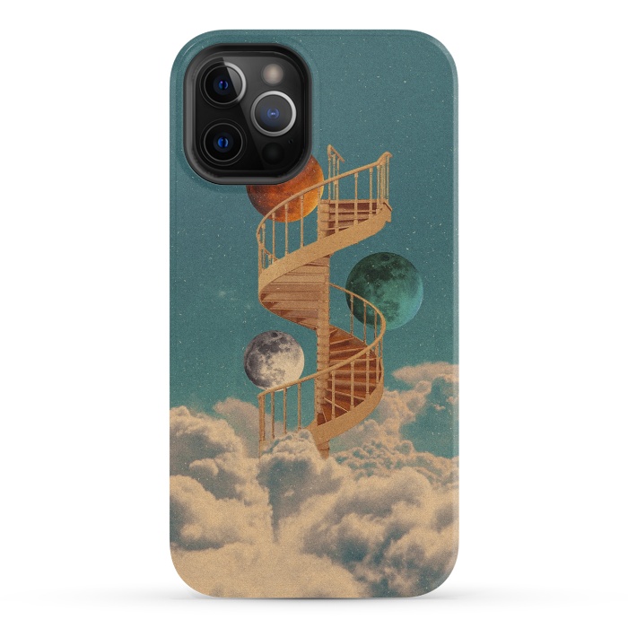 iPhone 12 Pro StrongFit Stairway to the moon by Eleaxart