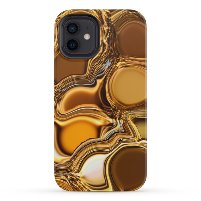 iPhone 12 mini StrongFit Golden Oil by Martina