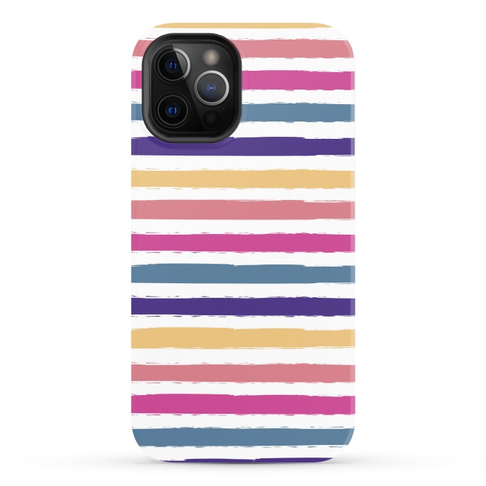 iPhone 12 Pro StrongFit Bright stripes by Martina