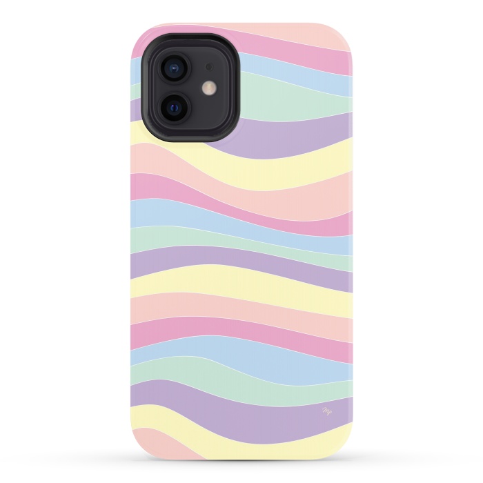 iPhone 12 StrongFit Pastel Waves by Martina