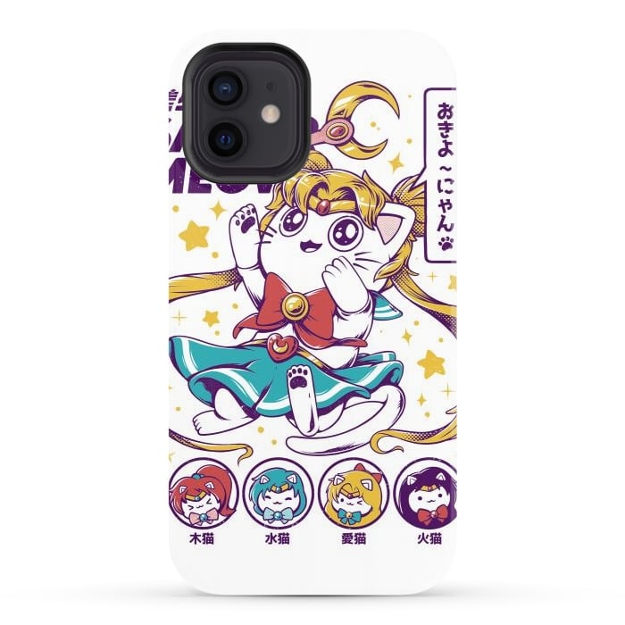 iPhone 12 StrongFit Sailor Meow II by Ilustrata