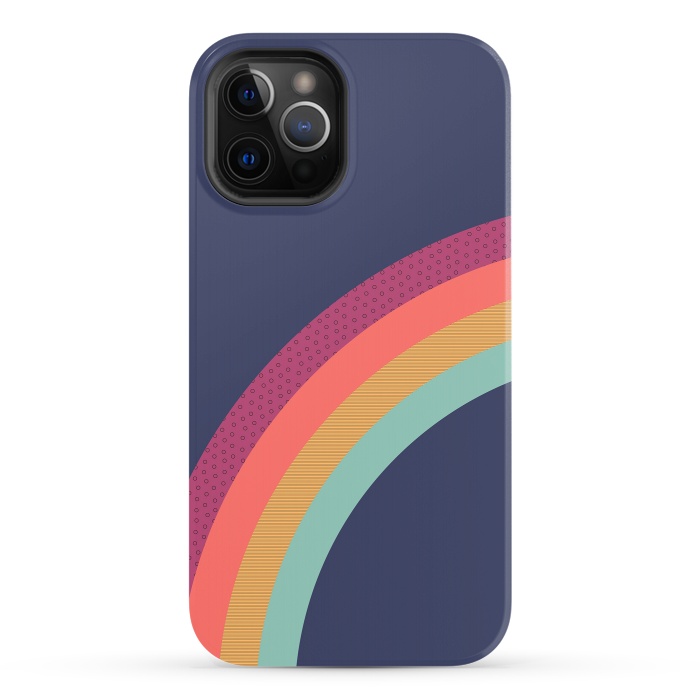 iPhone 12 Pro StrongFit Vintage Rainbow by ArtPrInk