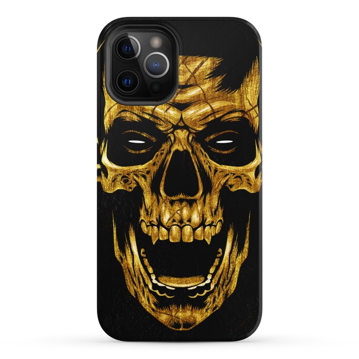 iPhone 12 Pro StrongFit Golden Skull by Alberto