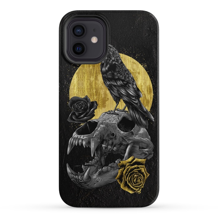 iPhone 12 StrongFit Skull Crow by Alberto