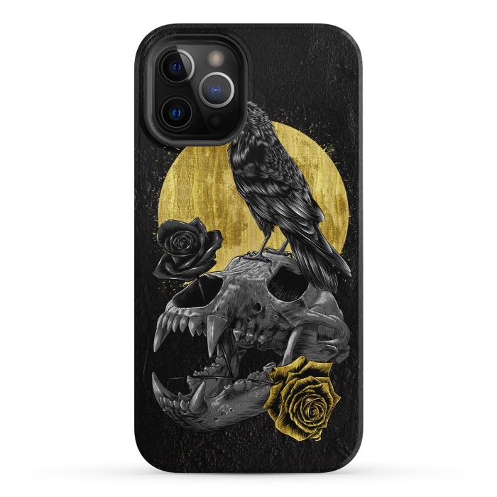 iPhone 12 Pro StrongFit Skull Crow by Alberto