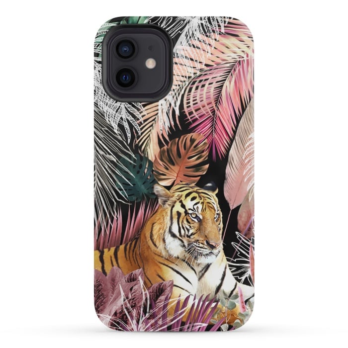 iPhone 12 mini StrongFit Jungle Tiger 01 by amini54