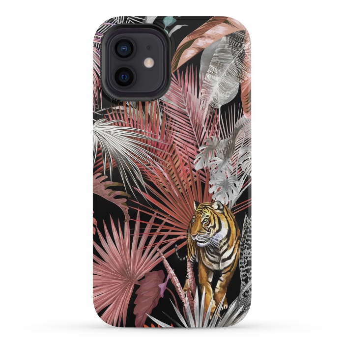 iPhone 12 mini StrongFit Jungle Tiger 02 by amini54