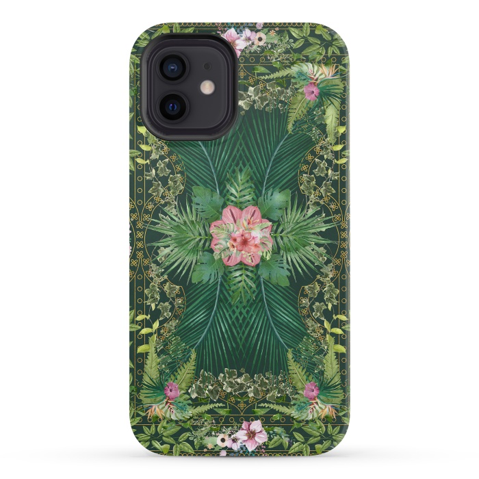 iPhone 12 mini StrongFit Tropical Foliage 10 by amini54