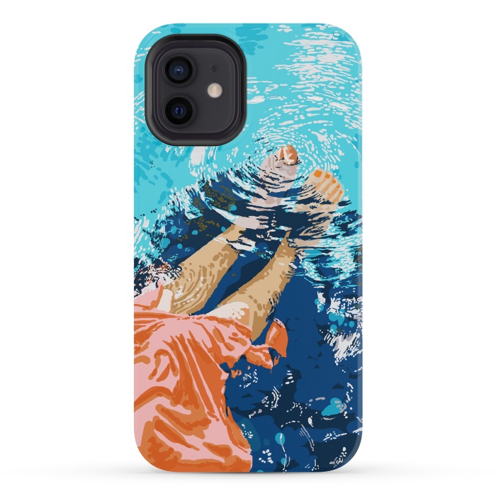 iPhone 12 mini StrongFit Take Me Where The Waves Kiss My Feet by Uma Prabhakar Gokhale