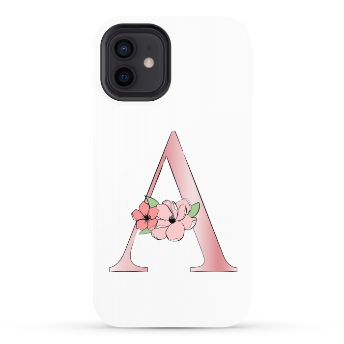 iPhone 12 StrongFit Monogram Letter A by Martina