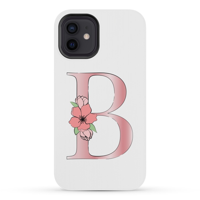 iPhone 12 mini StrongFit Monogram Letter B by Martina