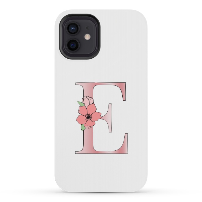 iPhone 12 mini StrongFit Monogram Letter E by Martina