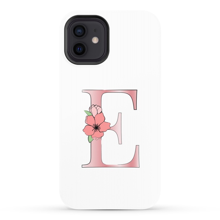 iPhone 12 StrongFit Monogram Letter E by Martina
