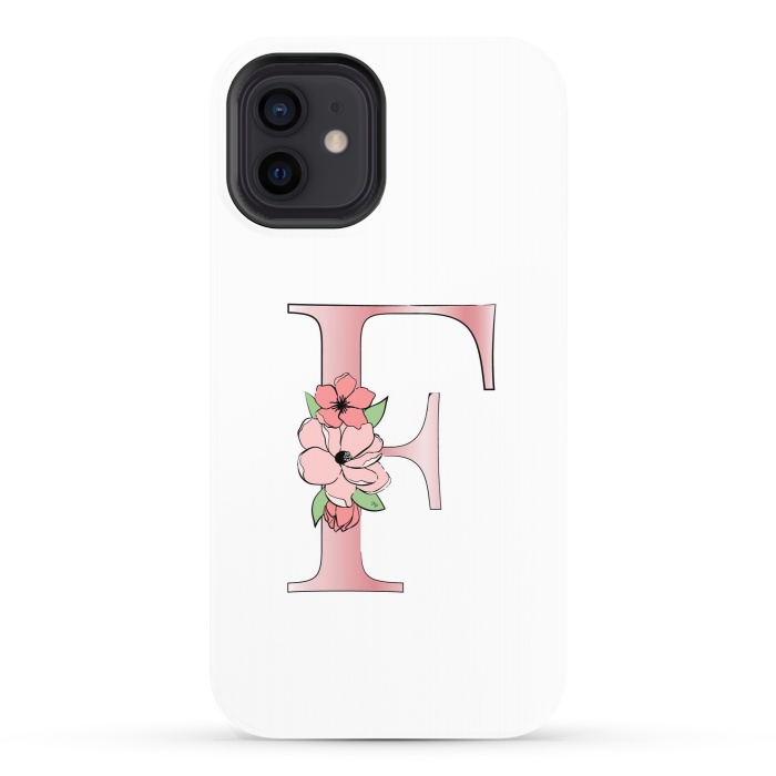 iPhone 12 StrongFit Monogram Letter F by Martina