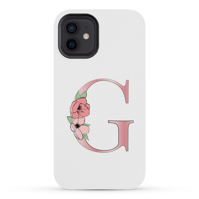 iPhone 12 mini StrongFit Monogram Letter G by Martina