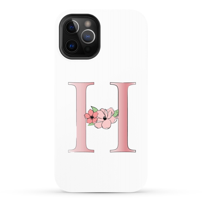 iPhone 12 Pro StrongFit Monogram Letter H by Martina