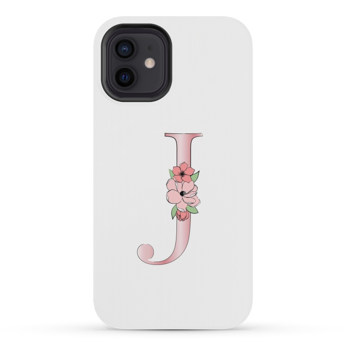 iPhone 12 mini StrongFit Monogram Letter J by Martina