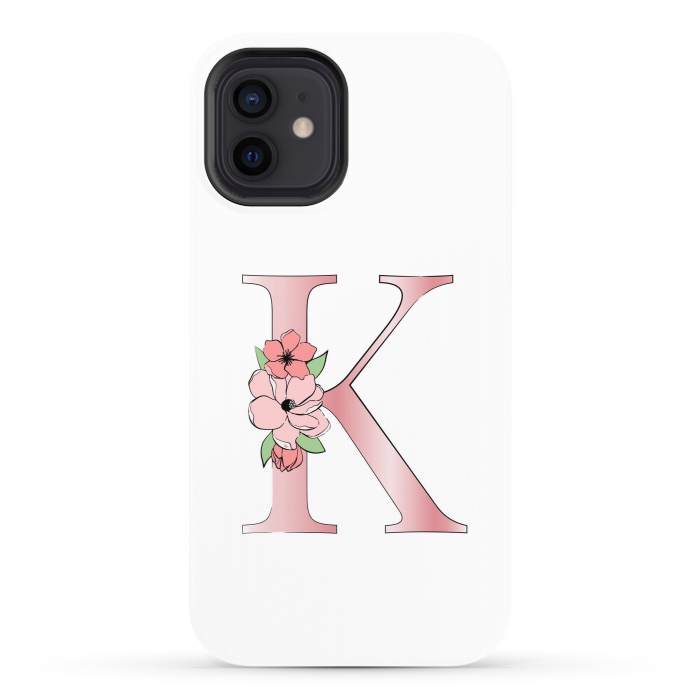iPhone 12 StrongFit Monogram Letter K by Martina