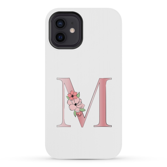 iPhone 12 mini StrongFit Monogram Letter M by Martina