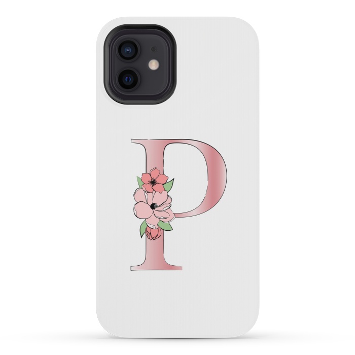 iPhone 12 mini StrongFit Monogram Letter P by Martina
