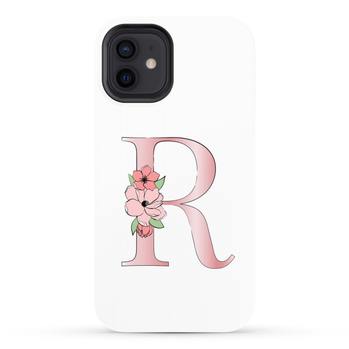 iPhone 12 StrongFit Monogram Letter R by Martina